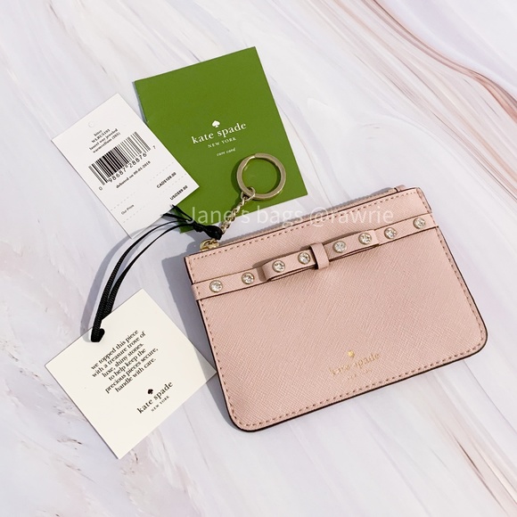 kate spade Accessories - New Kate Spade Jeweled Bitsy Card Holder Key Ring